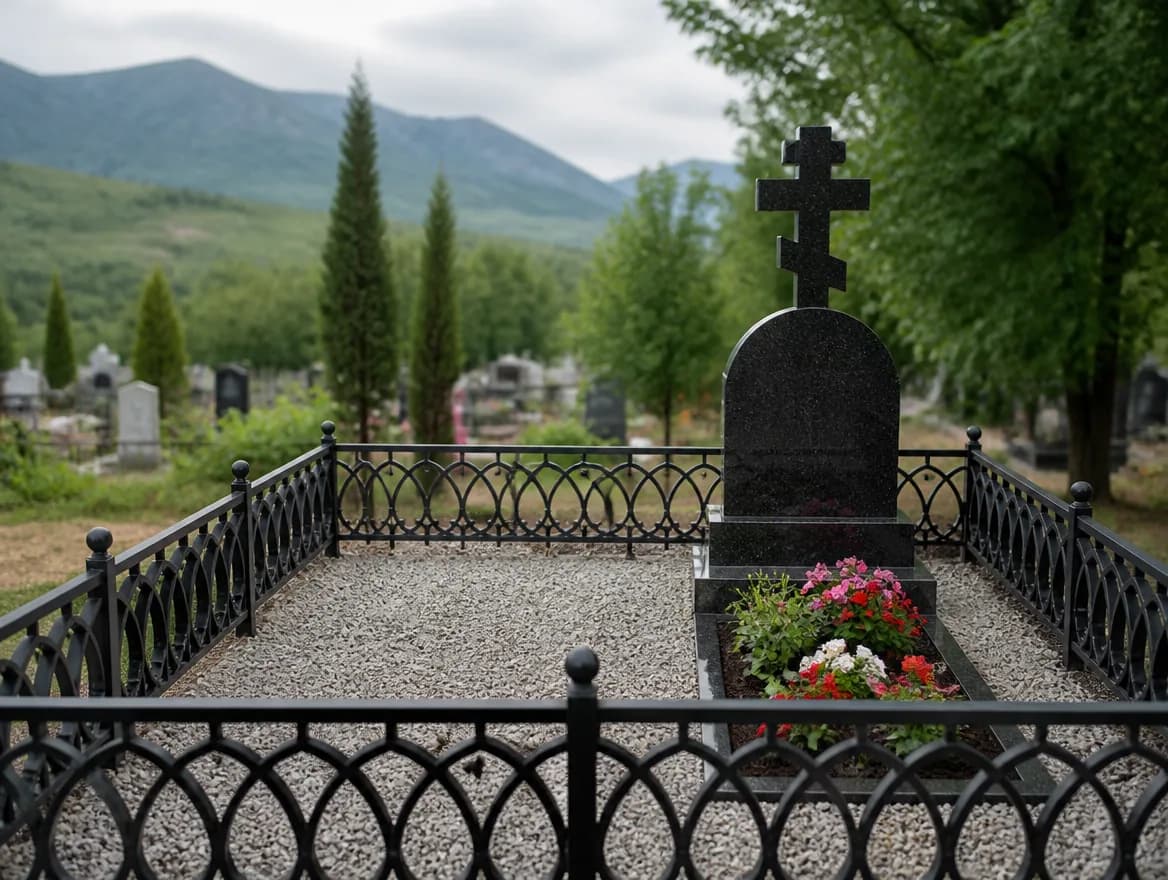 Семейное место с оградкой и местом для подзахоронения — Memorial Ritual, Алматы
