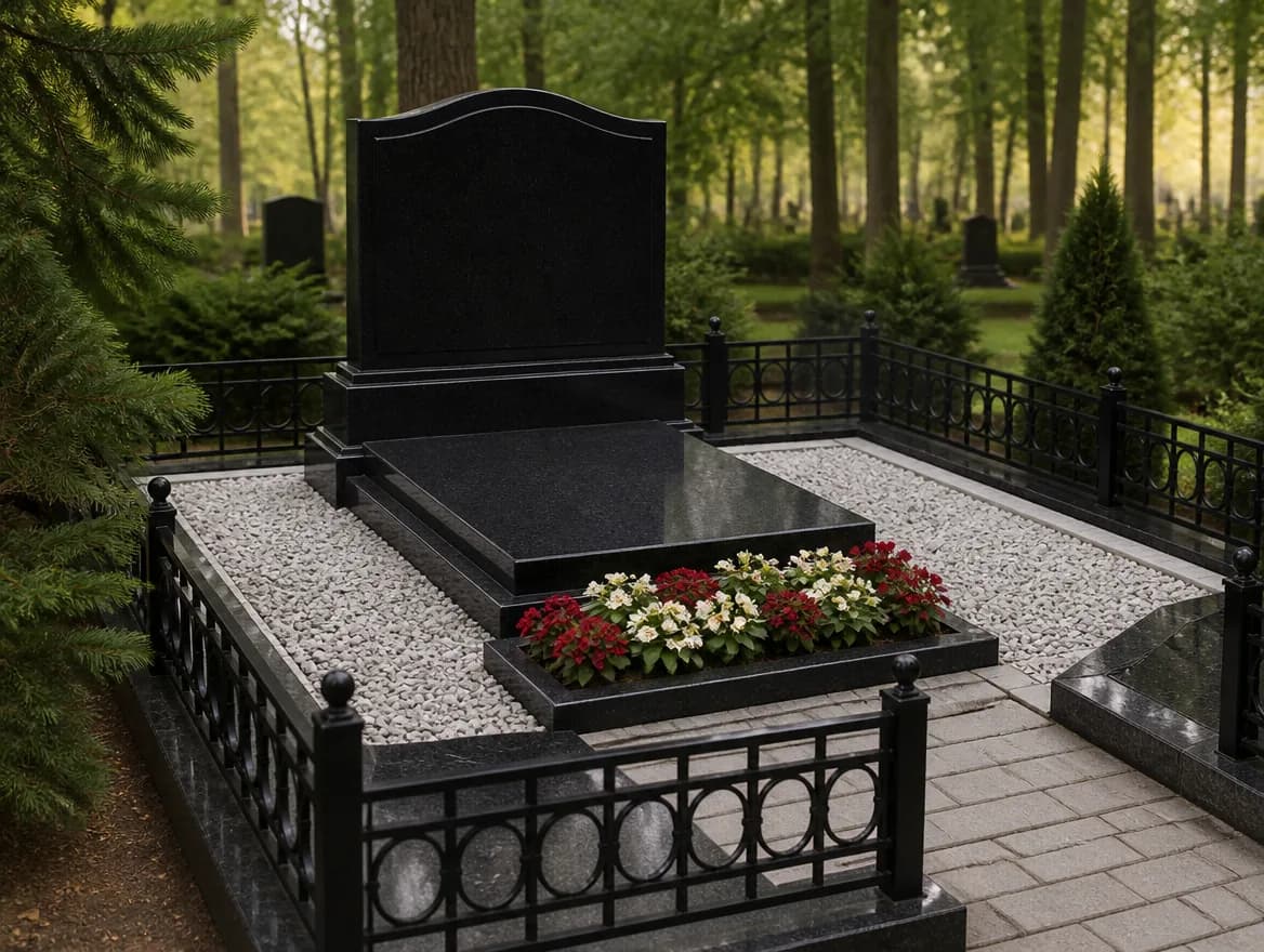 Ухоженное захоронение со свежими цветами — Memorial Ritual, Алматы